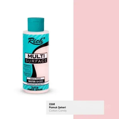 RICH MULTİ AKRİLİK BOYA 2268 PAMUK ŞEKERİ 120 cc