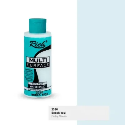 RICH MULTİ AKRİLİK BOYA 2280 BEBEK YEŞİLİ 120 cc