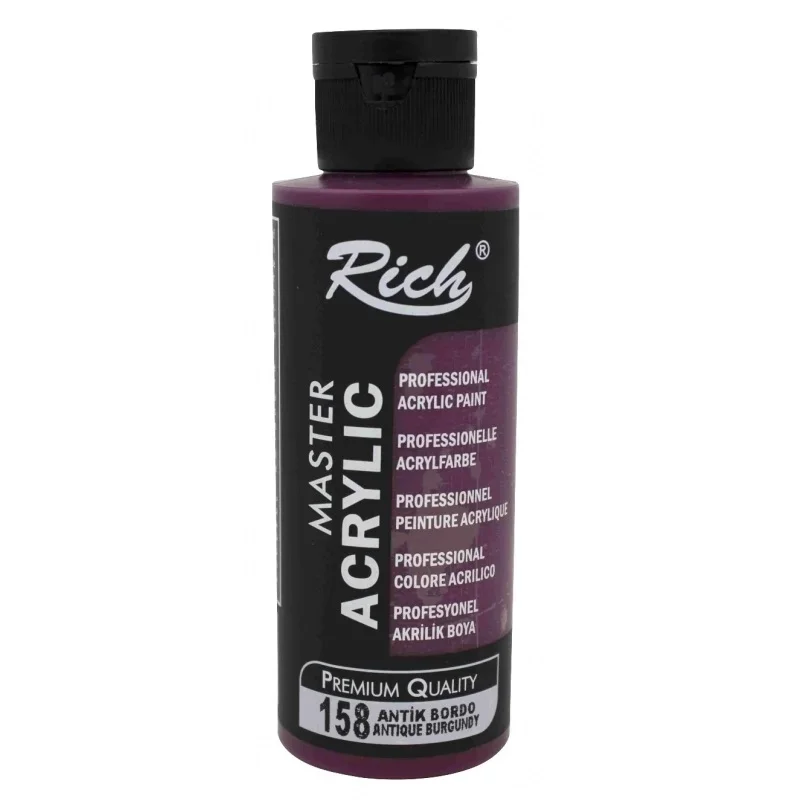 RICH AKRİLİK BOYA 158 ANTİK BORDO 120 cc