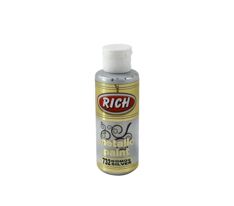 RICH METALİK AKRİLİK BOYA 03962 GÜMÜŞ 120 cc