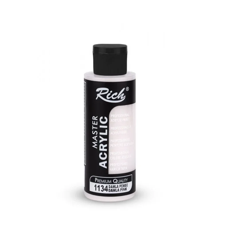 RICH AKRİLİK BOYA 1134 DAMLA PEMBE 120 cc