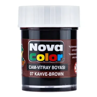 NOVA COLOR CAM BOYASI KAHVERENGİ SU BAZLI NC-155