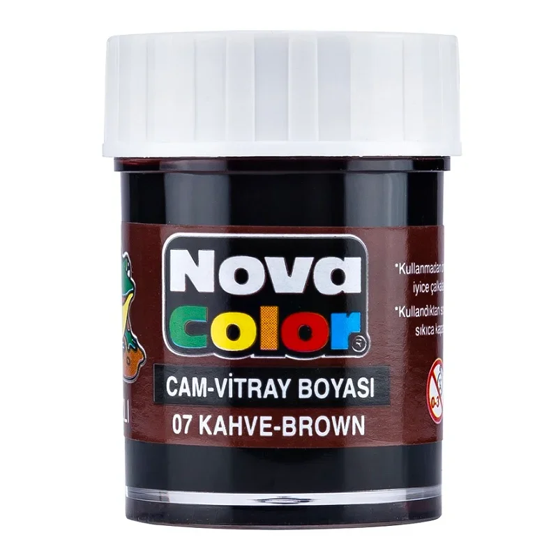 NOVA COLOR CAM BOYASI KAHVERENGİ SU BAZLI NC-155