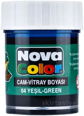 NOVA COLOR CAM BOYASI YEŞİL SU BAZLI NC-152