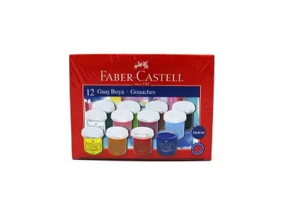 FABER 12 RENK GUAJ BOYA ŞİŞE 160401
