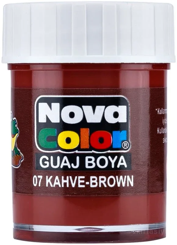 NOVA COLOR GUAJ BOYA KAHVE ŞİŞE NC-109