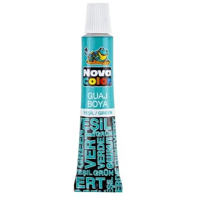 NOVA COLOR GUAJ BOYA TÜP YEŞİL NC-118