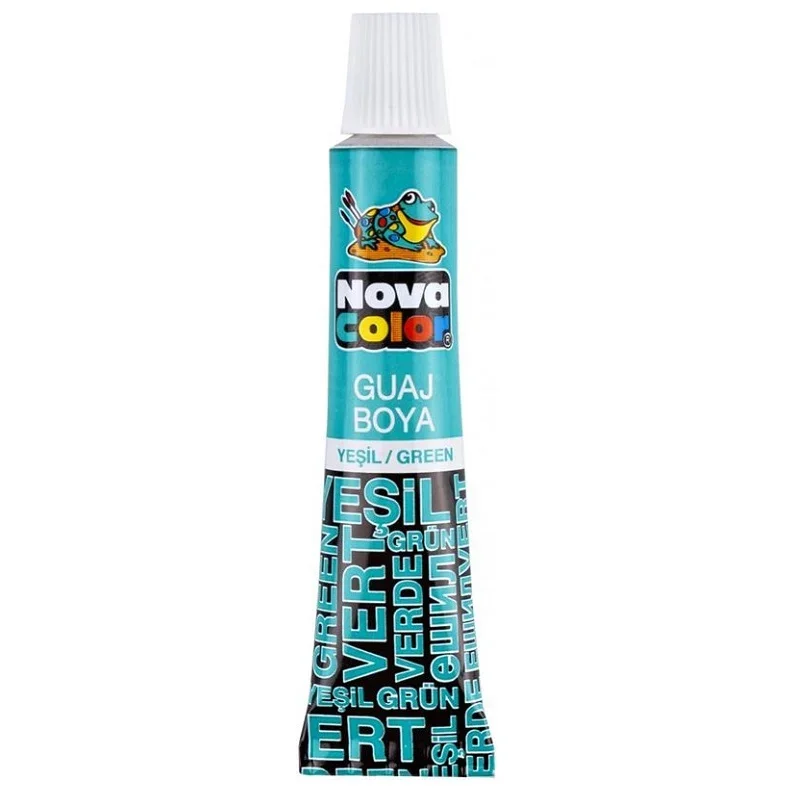 NOVA COLOR GUAJ BOYA TÜP YEŞİL NC-118