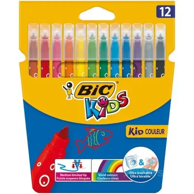BİC KIDS COULEUR 12 RENK KEÇELİ BOYA 9202937 (ÖZEL FİYAT)