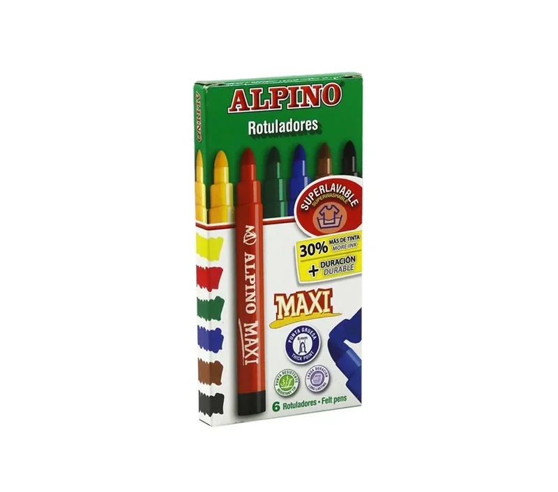 ALPINO 6 RENK MAXI KEÇELİ KALEM AR-05