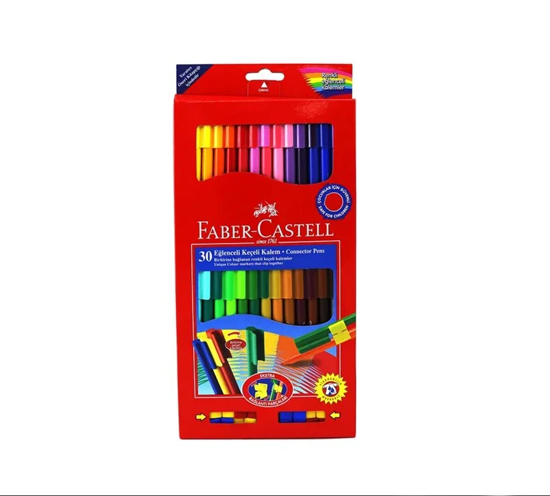FABER 30 RENK EĞLENCELİ KEÇELİ KALEM 68113000