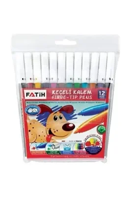 FATİH 12 RENK KEÇELİ KALEM TAKIM 34020