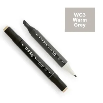 DEL REY TWIN MARKER WG3 WARM GREY ÇİFT UÇLU GRAFİK KALEMİ MN-DRWG3