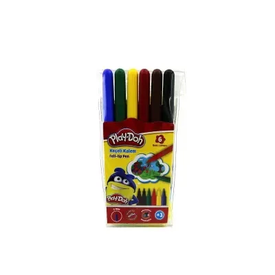 PLAY-DOH 6 RENK KEÇELİ KALEM 2 mm KE004