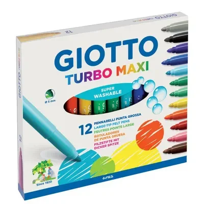 GIOTTO 12 RENK TURBO MAXI JUMBO BOYA KALEMİ 454000 (ÖZEL FİYAT)
