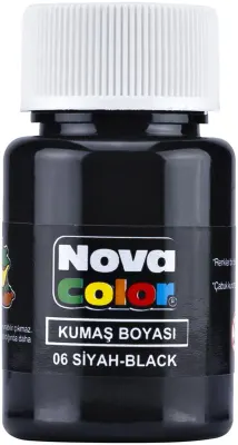 NOVA COLOR KUMAŞ BOYASI SİYAH NC-164