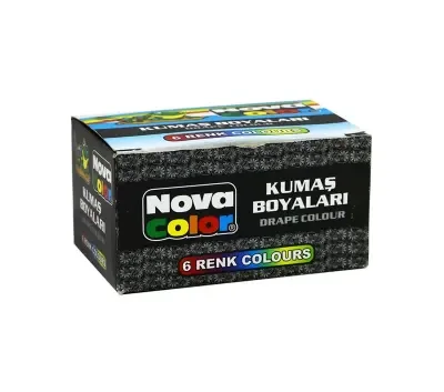 NOVA COLOR KUMAŞ BOYASI 6 LI TAKIM NC-188