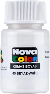 NOVA COLOR KUMAŞ BOYASI BEYAZ NC-163