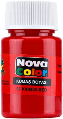 NOVA COLOR KUMAŞ BOYASI KIRMIZI NC-160
