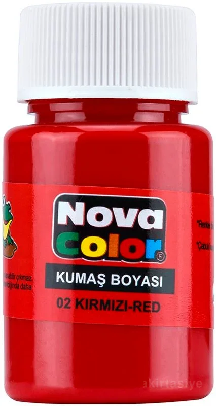 NOVA COLOR KUMAŞ BOYASI KIRMIZI NC-160