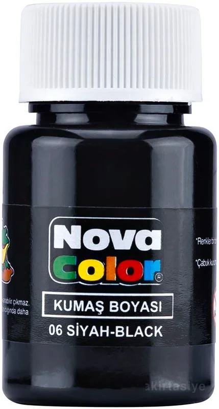 NOVA COLOR KUMAŞ BOYASI SİYAH NC-164