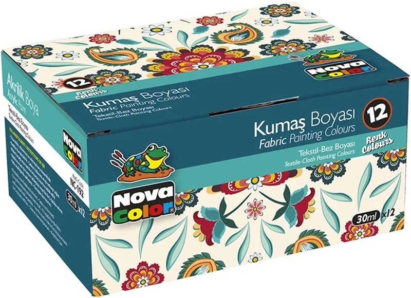 NOVA COLOR KUMAŞ BOYASI 12 Lİ TAKIM NC-192