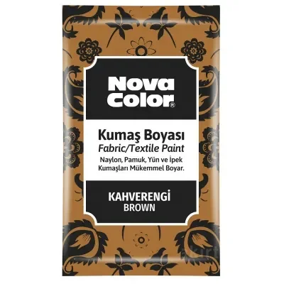 NOVA COLOR TOZ KUMAŞ BOYASI KAHVE 12 GR NC-905