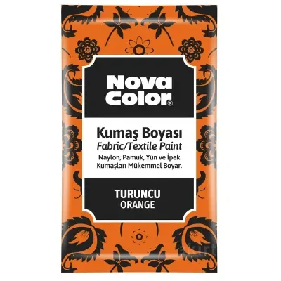 NOVA COLOR TOZ KUMAŞ BOYASI TURUNCU 12 GR NC-906