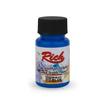 RICH AKRİLİK KUMAŞ BOYASI 01543 MAVİ 50 cc.