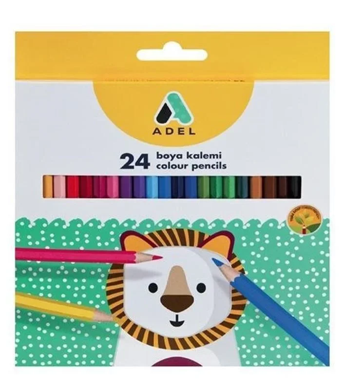 ADEL 24 RENK KURU BOYA KARTON KUTU 2365001