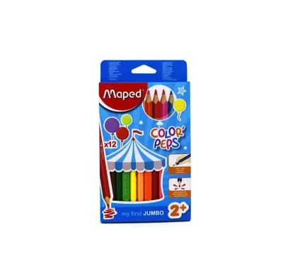 MAPED 834010 12 RENK JUMBO KURU BOYA KALEMİ