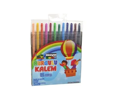 NOVA COLOR 12 Lİ ÇEVİRMELİ MUM BOYA NC-2122