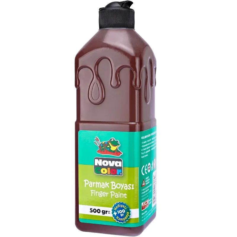 NOVA COLOR PARMAK BOYASI KAHVE 500 Gr NC-376
