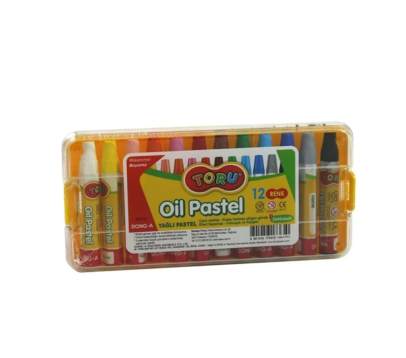 DONGA 12 RENK PASTEL BOYA PLS.KUTU 262112 ( ÖZEL FİYAT )