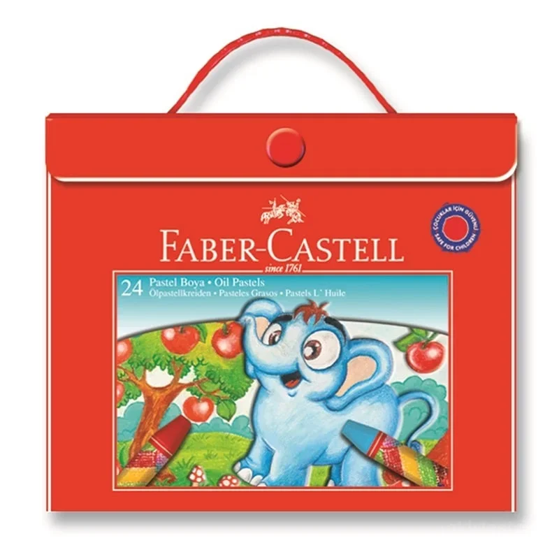 FABER 24 RENK ÇANTALI PASTEL BOYA 52811251250