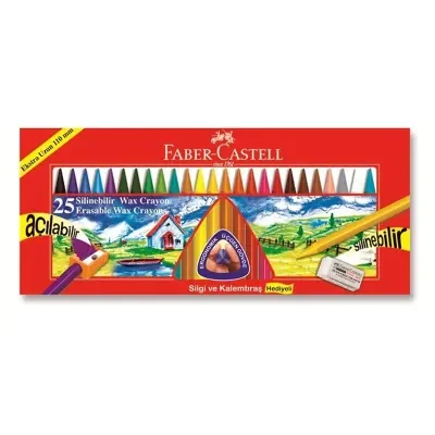 FABER 25 Lİ SİLİNEBİLİR WX CRAYON PASTEL 1122725