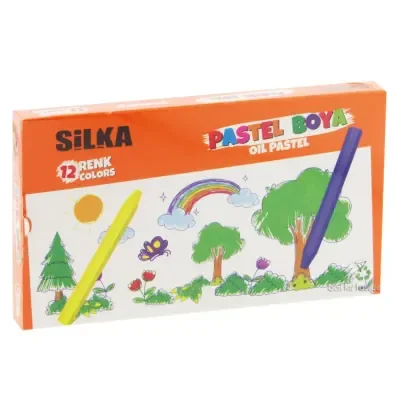 SİLKA 12 RENK PASTEL BOYA ART.538 (ÖZEL FİYAT)