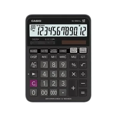 CASIO DJ-120 D PLUS WA MASA ÜSTÜ HESAP MAKİNESİ