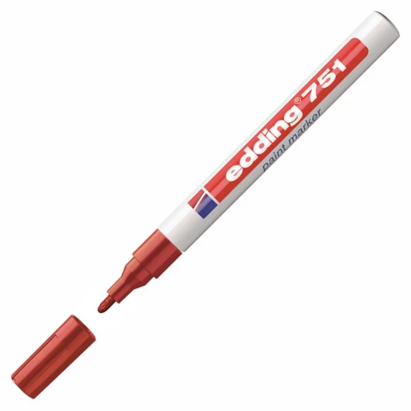 EDDİNG 751-02 KIRMIZI MARKER KALEMLERİ (Best)