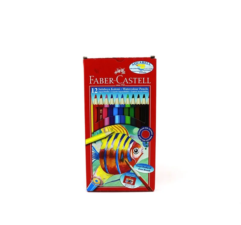 FABER 12 RENK AQUAREL BOYA KALEM KARTON KT 110622 (Best)