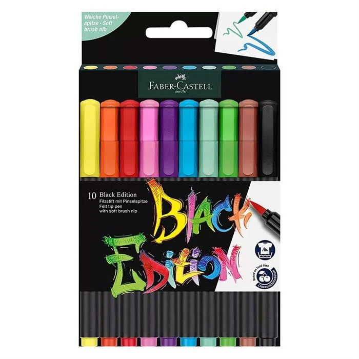 FABER BLACK EDITION KEÇELİ KALEM FIRÇA UÇ 5062116451000 (Best)