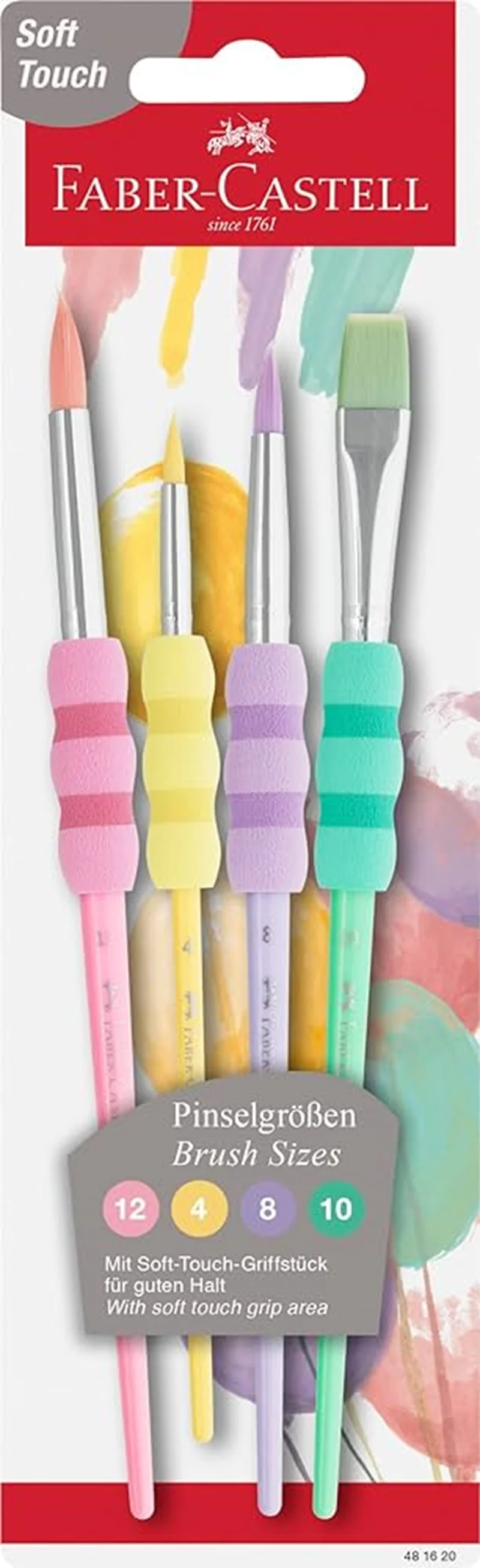 FABER SOFT TOUCH 4 LÜ FIRÇA SETİ PASTEL RENK 481620 (Best)