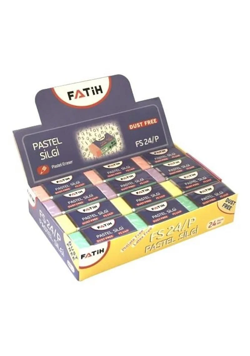 FATİH FS24 PASTEL RENKLİ SİLGİ 24 LÜ 36035 (KAMPANYALI) (Best)