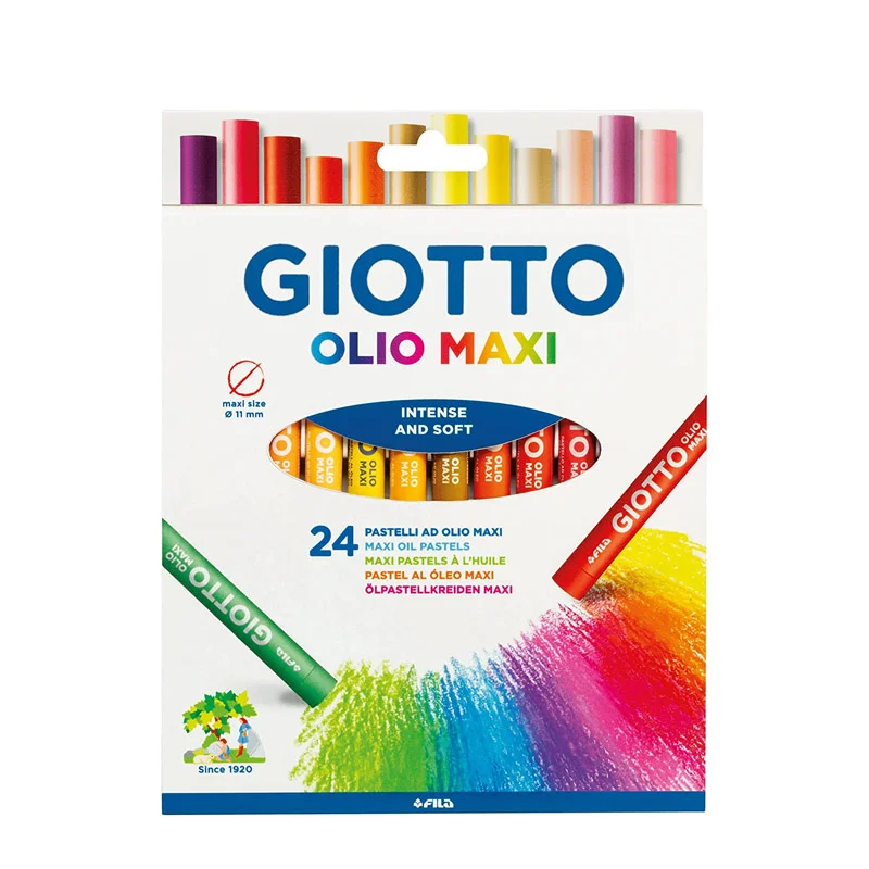 GIOTTO 293800 YAĞLI 24 RENK PASTEL BOYA (Best)