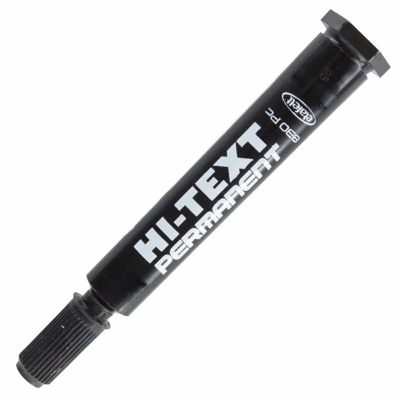 HI-TEXT 830 PC SİYAH KESİK UÇ KOLİ KALEMİ (Best)