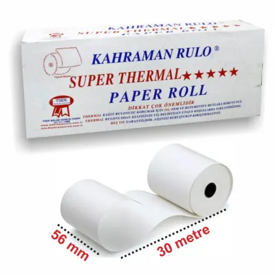 KAHRAMAN 56x30 TERMAL RULO 10 LU