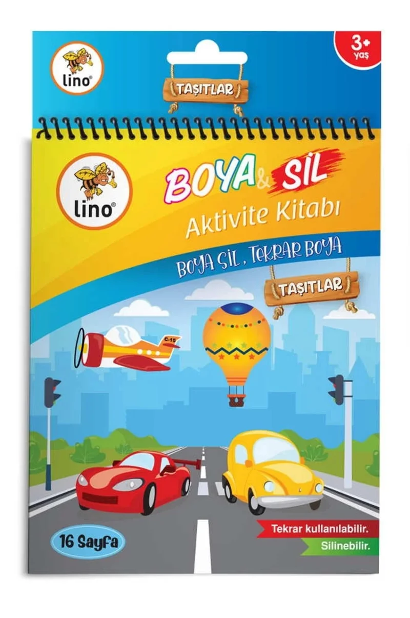 LINO BS-1001 BOYA SİL BOYAMA KİTABI ARAÇLAR (Best)
