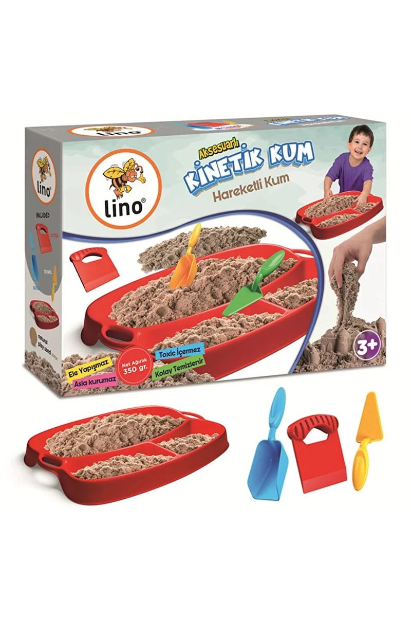 LINO KİNETİK KUM SETİ 350 GR KUM+TEPSİ+KÜREK+MALA+KESİCİ LN-550 (Best)