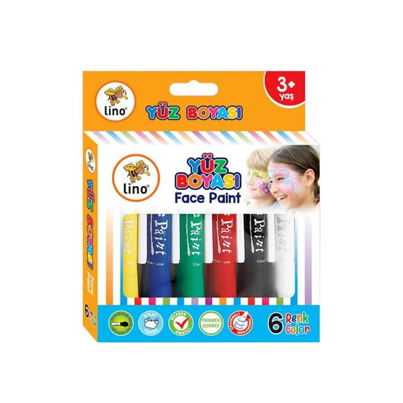 LINO LN-901 YÜZ BOYASI 6 LI YIKANABİLİR (Best)