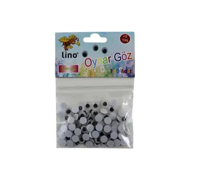 LINO OYNAR GÖZ KÜÇÜK BOY 7 MM.100 LÜ RBZ-007-A